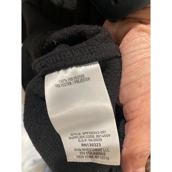 SPYDER MEN'S XL JACKET 1/4 ZIPPER BLACK POCKETS PULLOVER FLEECE LINED SIZE XL - Picture 5 of 7